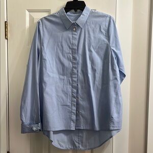 Classic Blue Button-Up Shirt